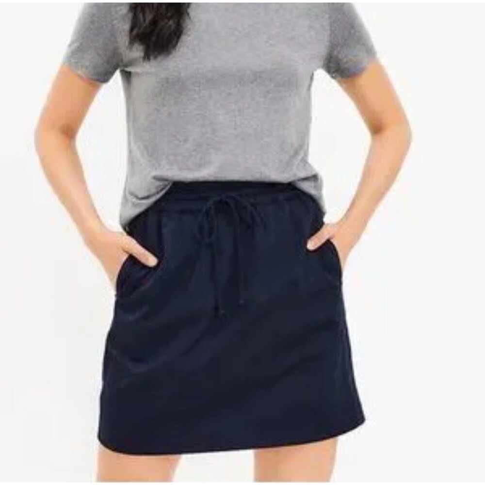 LOFT Pull On, Smocked, Mini Skirt, Pockets, Drawstrings, Small Petite